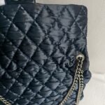 Chanel Flap Bag Navy Blue Satin with Ruthenium Hardware #RCOK-1 - Image 4