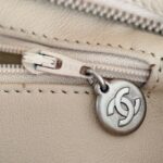 Chanel Medallion Bag Beige Grained Calfskin with Silver Hardware #RCYC-2 - Image 21