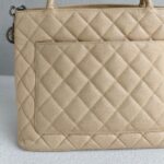 Chanel Medallion Bag Beige Grained Calfskin with Silver Hardware #RCYC-2 - Image 5