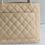 Chanel Medallion Bag Beige Grained Calfskin with Silver Hardware #RCYC-2 - Image 6