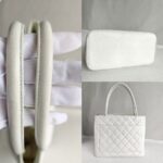 Chanel Medallion Bag White Grained Calfskin with Gold Hardware #RCCK-1 - Image 16