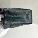 Chanel Medium Double Flap Black Grained Calfskin with Gold Hardware #RKEC-1 - Image 10