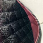 Chanel Medium Double Flap Black Grained Calfskin with Gold Hardware #RKEC-1 - Image 30