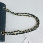 Chanel Medium Double Flap Black Grained Calfskin with Gold Hardware #RKEC-1 - Image 18