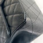 Chanel Medium Double Flap Black Grained Calfskin with Gold Hardware #RKEC-1 - Image 16