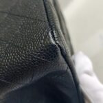 Chanel Medium Double Flap Black Grained Calfskin with Gold Hardware #RKEC-1 - Image 15