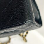 Chanel Medium Double Flap Black Grained Calfskin with Gold Hardware #RKEC-1 - Image 14
