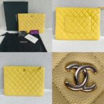Chanel Clutch O'Case Yellow Grained Calf Leather and Gold Hardware #RCRR-4 - Image 3