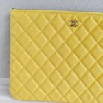 Chanel Clutch O'Case Yellow Grained Calf Leather and Gold Hardware #RCRR-4 - Image 4