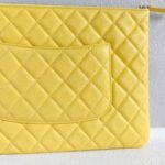 Chanel Clutch O'Case Yellow Grained Calf Leather and Gold Hardware #RCRR-4 - Image 7