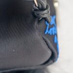 Fendi Karl Lagerfeld Mini Backpack charm Black Nylon with Fur and Silver Hardware #RLOR-4 - Image 11