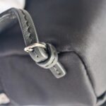 Fendi Karl Lagerfeld Mini Backpack charm Black Nylon with Fur and Silver Hardware #RLOR-4 - Image 8