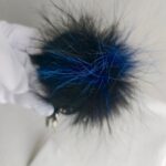 Fendi Karl Lagerfeld Mini Backpack charm Black Nylon with Fur and Silver Hardware #RLOR-4 - Image 6