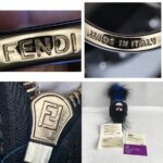 Fendi Karl Lagerfeld Mini Backpack charm Black Nylon with Fur and Silver Hardware #RLOR-4 - Image 15