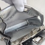 Fendi Mini Peekaboo Silver Selleria Calf Leather with Silver Hardware #RURT-6 - Image 27