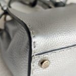 Fendi Mini Peekaboo Silver Selleria Calf Leather with Silver Hardware #RURT-6 - Image 9