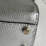 Fendi Mini Peekaboo Silver Selleria Calf Leather with Silver Hardware #RURT-6 - Image 8