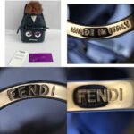 Fendi Monster Micro Backpack Charm Black Nylon/ Leather and Silver Hardware #RLOU-2 - Image 5