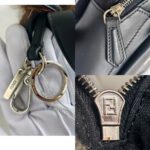 Fendi Monster Micro Backpack Charm Black Nylon/ Leather and Silver Hardware #RLOU-2 - Image 18