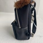 Fendi Monster Micro Backpack Charm Black Nylon/ Leather and Silver Hardware #RLOU-2 - Image 7