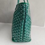 Goyard Artois MM Zipper Shopper Green Goyardine Canvas/Leather and Silver Hardware #RUST-2 - Image 7