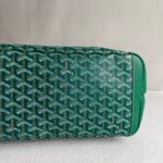 Goyard Artois MM Zipper Shopper Green Goyardine Canvas/Leather and Silver Hardware #RUST-2 - Image 12