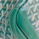 Goyard Artois MM Zipper Shopper Green Goyardine Canvas/Leather and Silver Hardware #RUST-2 - Image 13