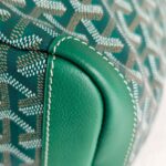 Goyard Artois MM Zipper Shopper Green Goyardine Canvas/Leather and Silver Hardware #RUST-2 - Image 14