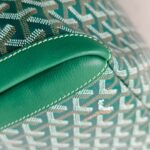 Goyard Artois MM Zipper Shopper Green Goyardine Canvas/Leather and Silver Hardware #RUST-2 - Image 15