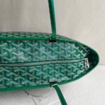 Goyard Artois MM Zipper Shopper Green Goyardine Canvas/Leather and Silver Hardware #RUST-2 - Image 10