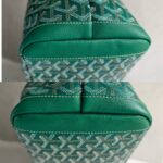 Goyard Artois MM Zipper Shopper Green Goyardine Canvas/Leather and Silver Hardware #RUST-2 - Image 17