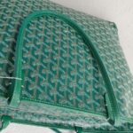 Goyard Artois MM Zipper Shopper Green Goyardine Canvas/Leather and Silver Hardware #RUST-2 - Image 23