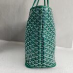 Goyard Artois MM Zipper Shopper Green Goyardine Canvas/Leather and Silver Hardware #RUST-2 - Image 8