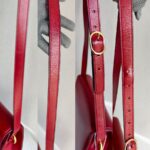 Gucci GG Ring 2way Bag Red Calf Leather with Gold Hardware #GULSR-1 - Image 17