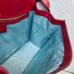 Gucci GG Ring 2way Bag Red Calf Leather with Gold Hardware #GULSR-1 - Image 29