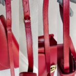 Gucci GG Ring 2way Bag Red Calf Leather with Gold Hardware #GULSR-1 - Image 16