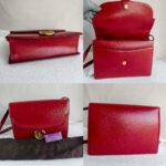 Gucci GG Ring 2way Bag Red Calf Leather with Gold Hardware #GULSR-1 - Image 2