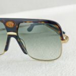 Gucci Sunglasses Brown Metal/Acetate Frame and Gold Hardware #RKLE-4 - Image 4