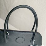 Hermes Bolide 27 Black Epsom Leather with Palladium Plated Hardware Bag #RKEC-2 - Image 16