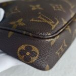 LV Pochette Accessories Brown Monogram Coated Canvas with Leather and Gold Hardware #RCRL-1 - Image 13