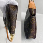 LV Pochette Accessories Brown Monogram Coated Canvas with Leather and Gold Hardware #RCRL-1 - Image 7