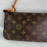 LV Pochette Accessories Brown Monogram Coated Canvas with Leather and Gold Hardware #RCRL-1 - Image 2