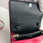 Prada BT1031 Crossbody Bag Pink Smooth Leather with Silver Hardware #RCRR-2 - Image 13