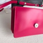 Prada BT1031 Crossbody Bag Pink Smooth Leather with Silver Hardware #RCRR-2 - Image 15