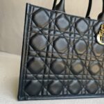 C.Dior Book Tote Medium Black Calfskin with Gold Hardware #RKUK-1 - Image 3