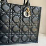 C.Dior Book Tote Medium Black Calfskin with Gold Hardware #RKUK-1 - Image 4