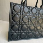 C.Dior Book Tote Medium Black Calfskin with Gold Hardware #RKUK-1 - Image 5