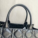 C.Dior Book Tote Medium Black Calfskin with Gold Hardware #RKUK-1 - Image 17