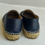 Chanel Espadrilles Size 38 Navy Blue/Black Lambskin #RKCT-3 - Image 11