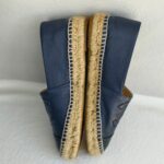Chanel Espadrilles Size 38 Navy Blue/Black Lambskin #RKCT-3 - Image 9